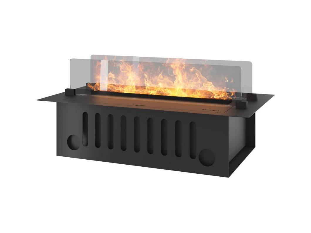 Invapo Insert 700 Lareira embutida a vapor de água - Chama multicolorida, efeito 3D e controle por aplicativo, tanque de 1,2 l - 70 cm