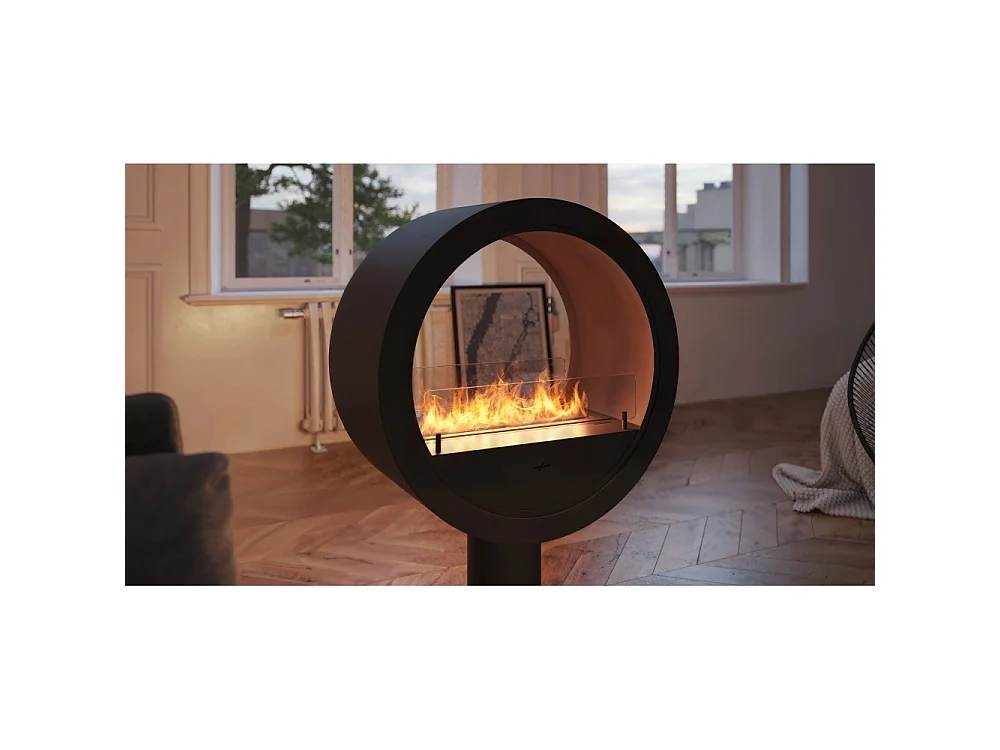 Kominek parowy do zabudowy Invapo Inside 1800 - wielokolorowy płomień, efekt 3D i sterowanie aplikacją, zbiornik 3,6 l - 183 cm