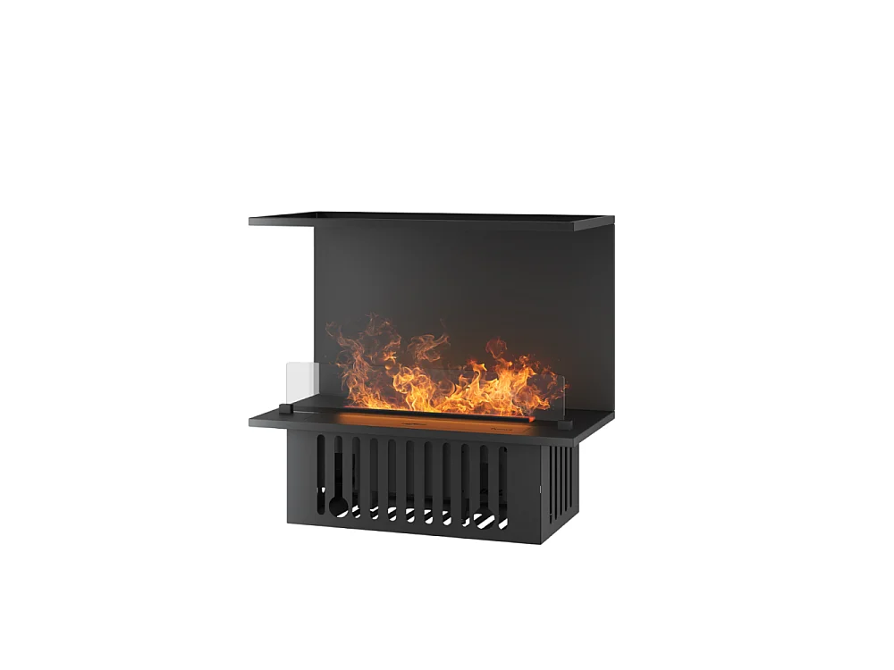 Wbudowany kominek parowy Inside C800 z wielokolorowym płomieniem, efektem 3D i sterowaniem za pomocą aplikacji, zbiornik 1,2 l - 80 cm