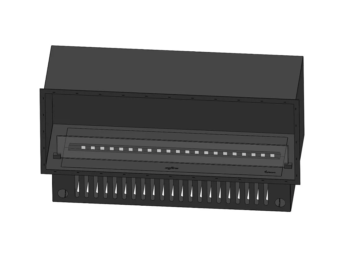 Cheminée à vapeur d'eau encastrable Inside U 1200 avec flammes multicolores, effet 3D et contrôle par application, réservoir de 2,4 l - 120 cm