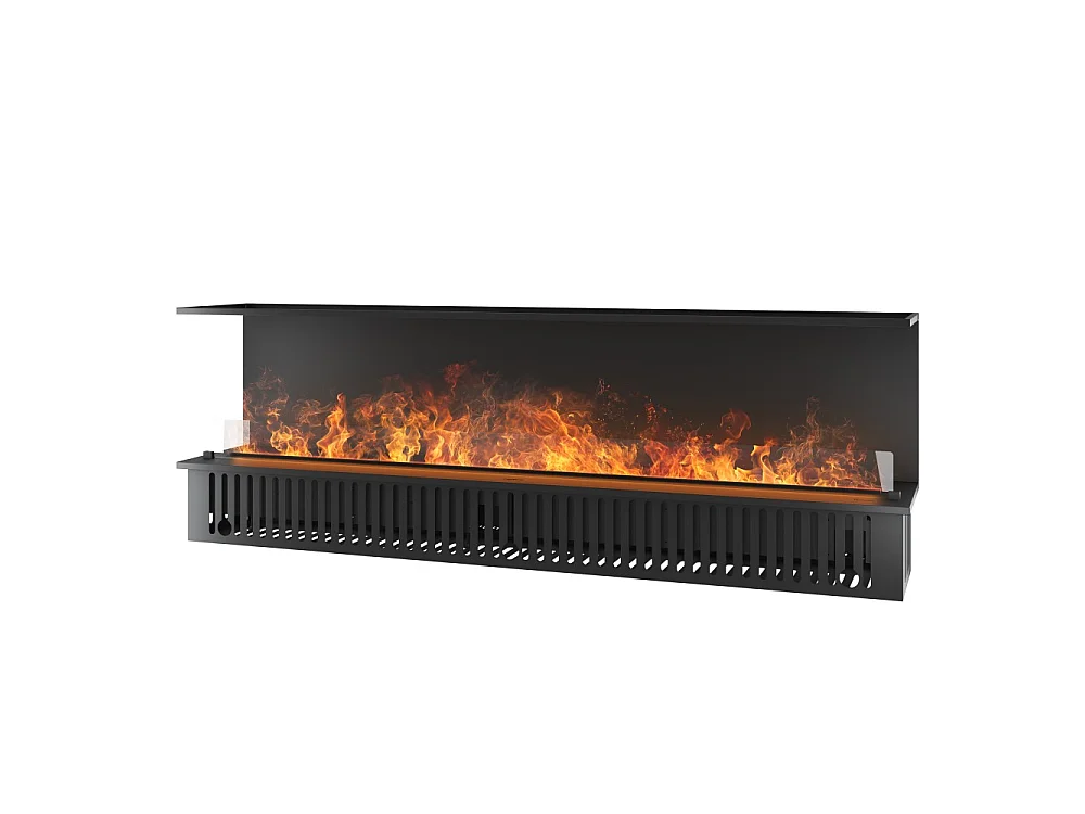 Cheminée vapeur d'eau encastrable Inside C2200 - Flammes LED multicolores, effet 3D, app mobile, réservoir 4,8L, remplissage auto - 220 cm