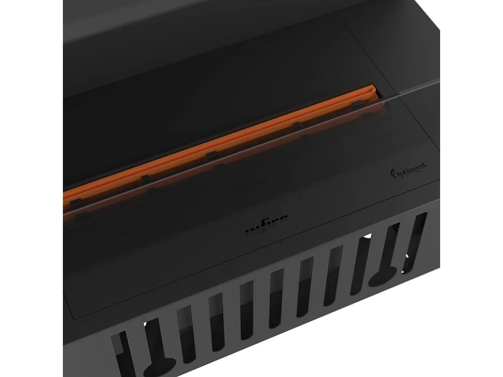 Chimenea de vapor de agua empotrada Corner R800 con llama multicolor, efecto 3D y control mediante app, depósito de 1,2 l - 80 cm