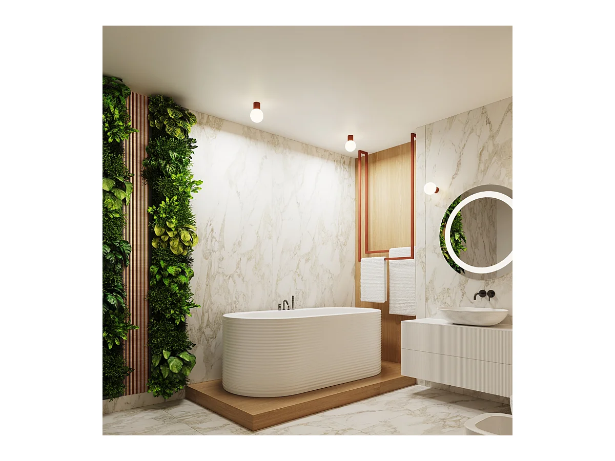 Applique Halo Moderne En Aluminium/Verre - 1 Sources Lumineuses - L.12 X H.12 Cm - Ocre Rouge