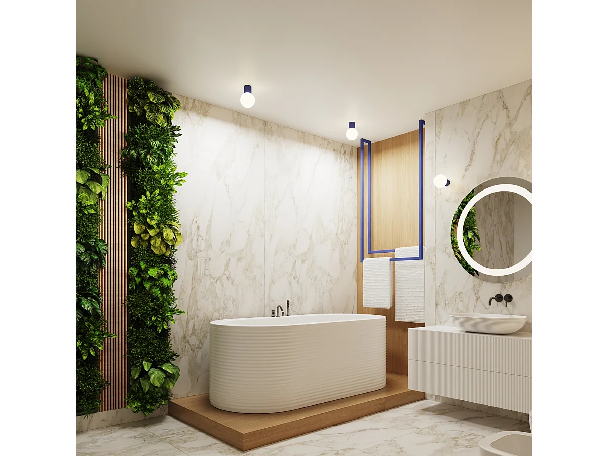 Applique Halo Moderne En Aluminium/Verre - 1 Sources Lumineuses - L.12 X H.12 Cm - Outremer