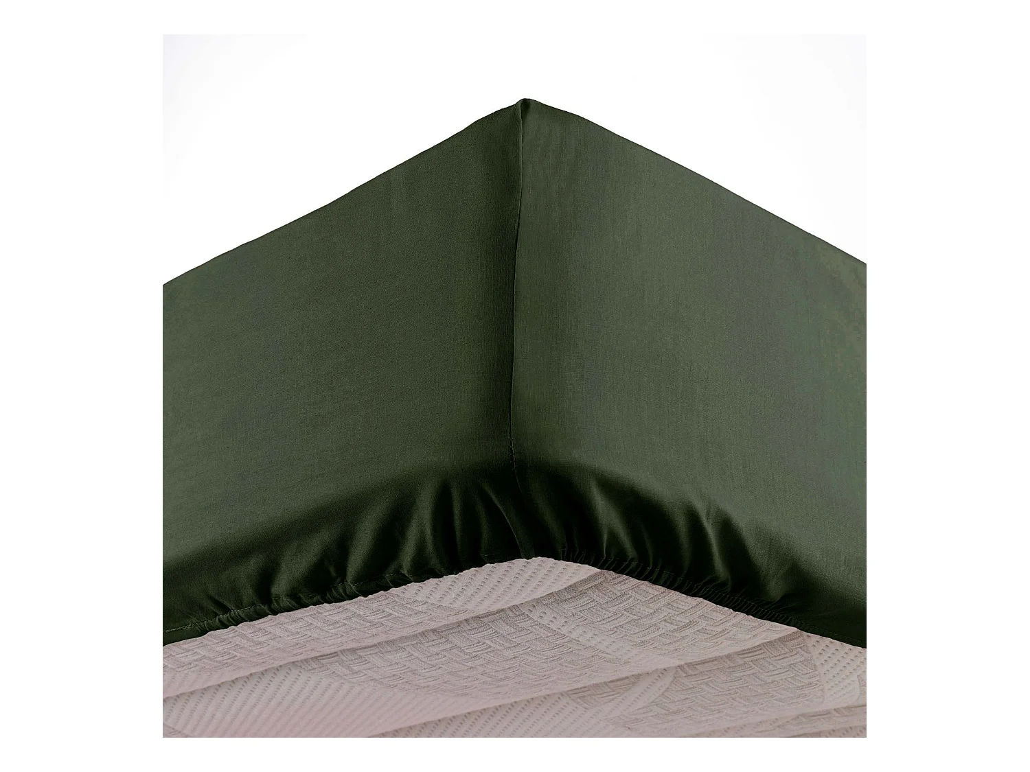 Drap Housse Microfibre "Oscar" 90x190cm Kaki