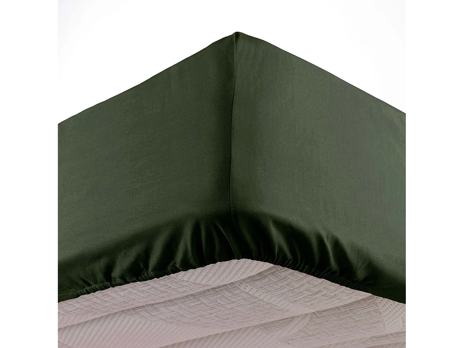 Drap Housse Microfibre "Oscar" 90x190cm Kaki