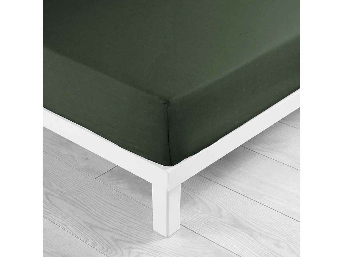 Drap Housse Microfibre "Oscar" 90x190cm Kaki