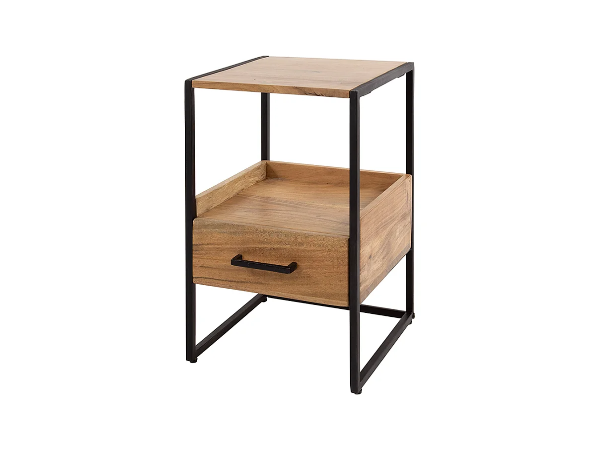 Table de nuit - Bois Bois - 35 x 35 cm - SHER