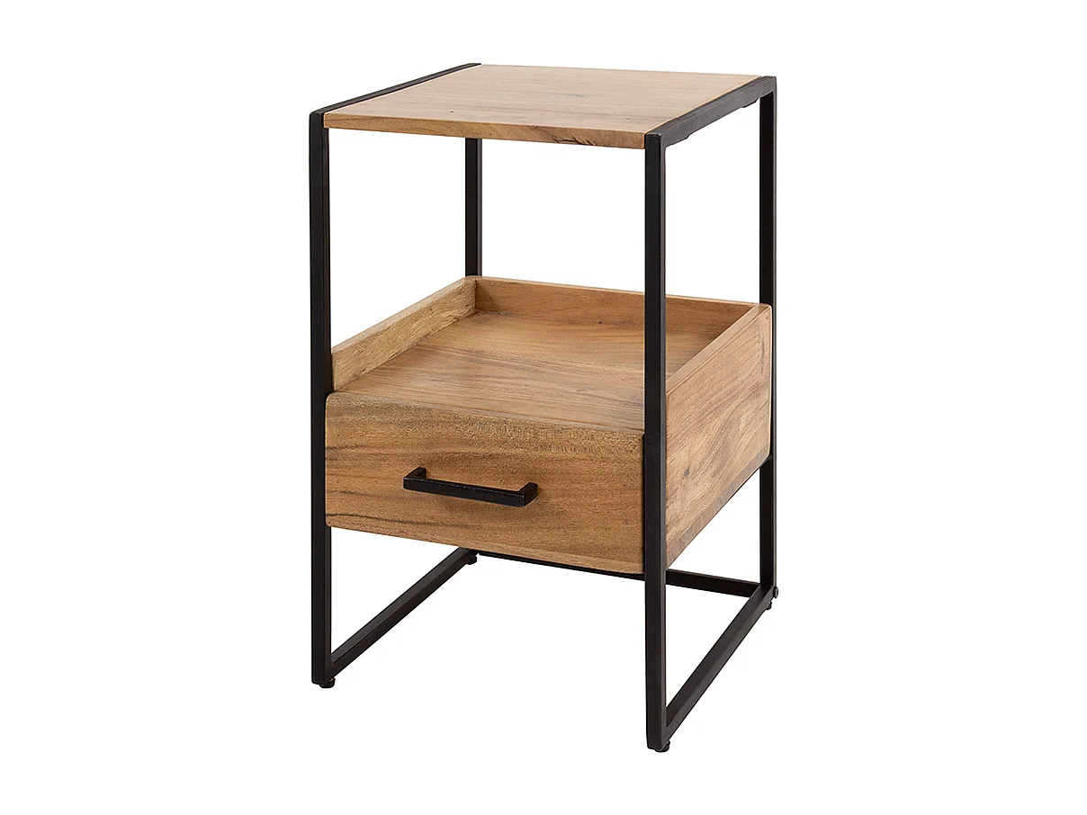 Table de nuit - Bois Bois - 35 x 35 cm - SHER
