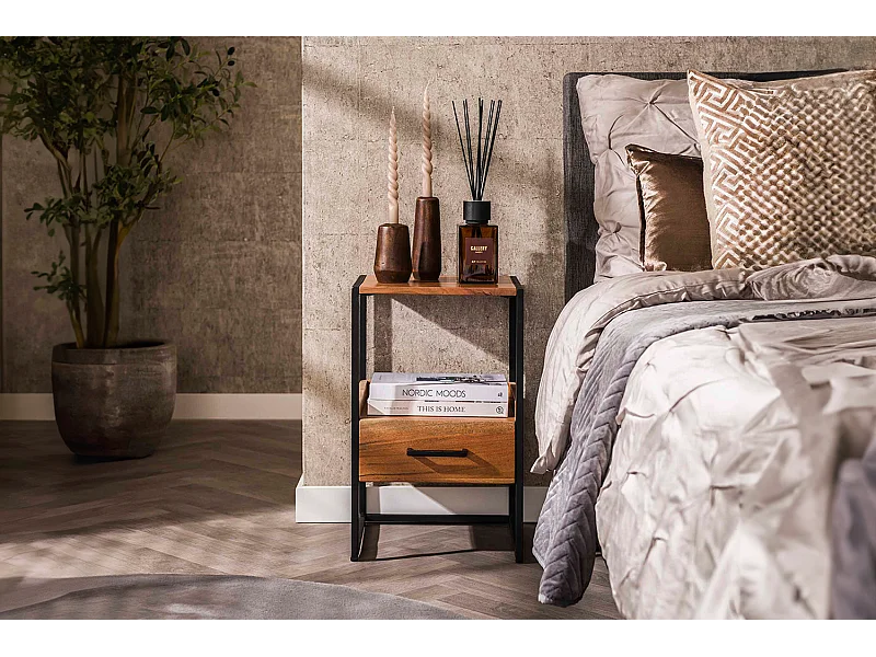 Table de nuit - Bois Bois - 35 x 35 cm - SHER