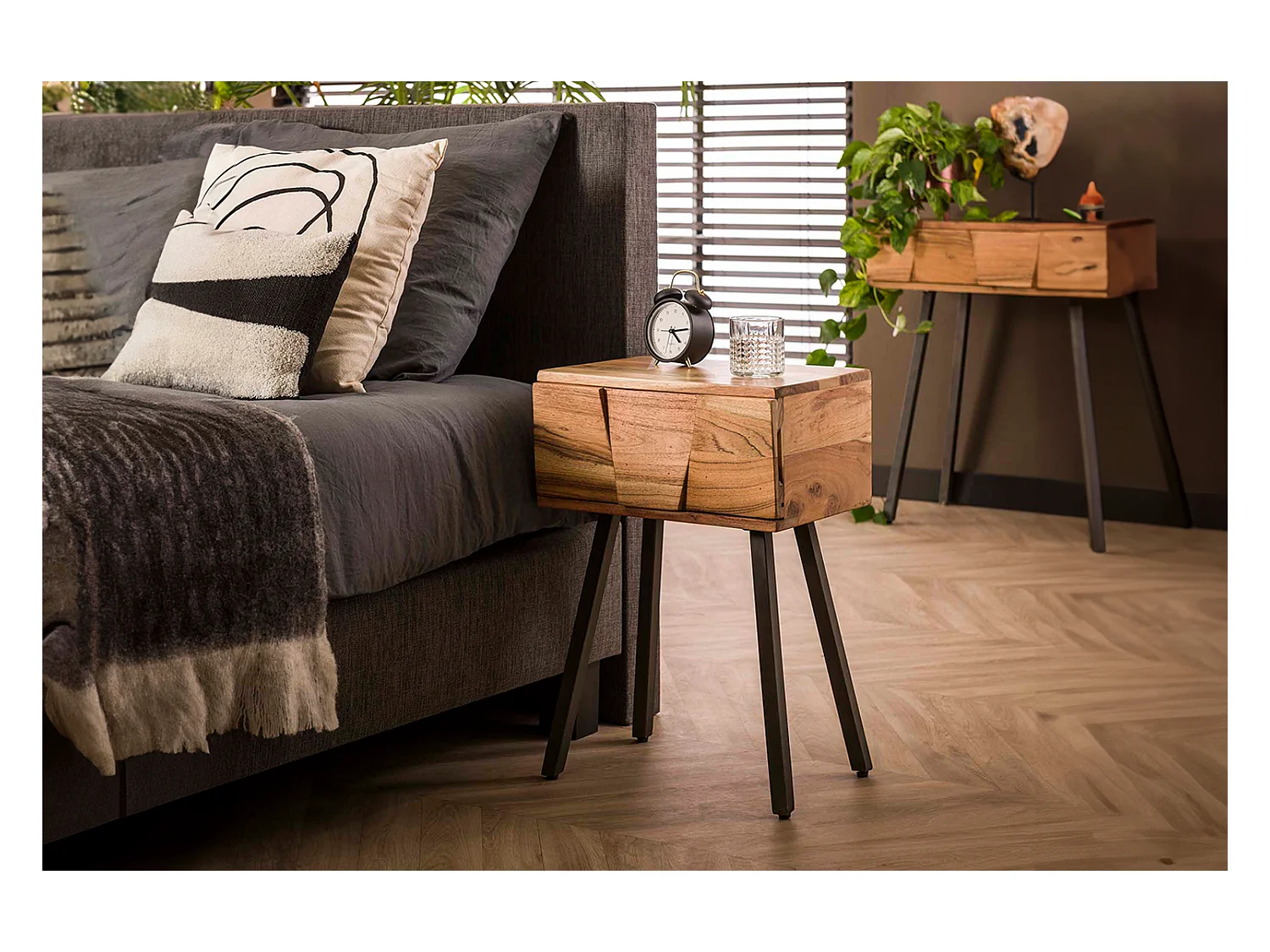 Table de nuit - Bois Bois - 30 x 40 cm - ANYL