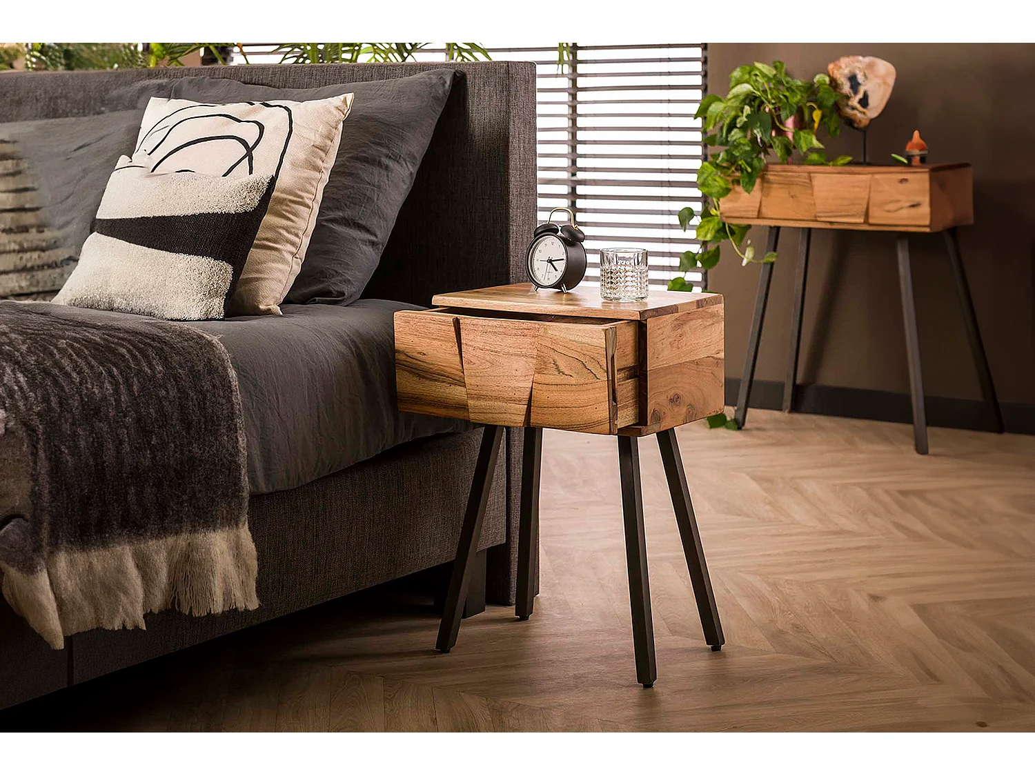 Table de nuit - Bois Bois - 30 x 40 cm - ANYL