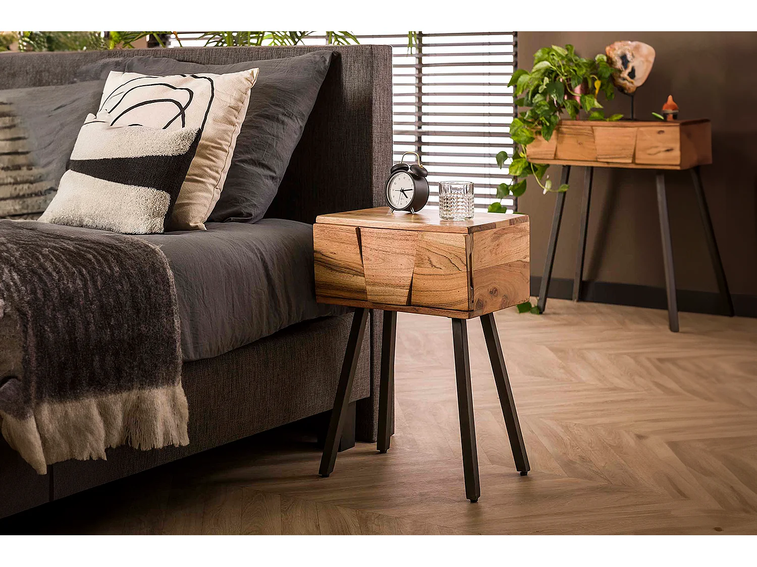 Comodino - Legno Legno - 30 x 40 cm - ANYL