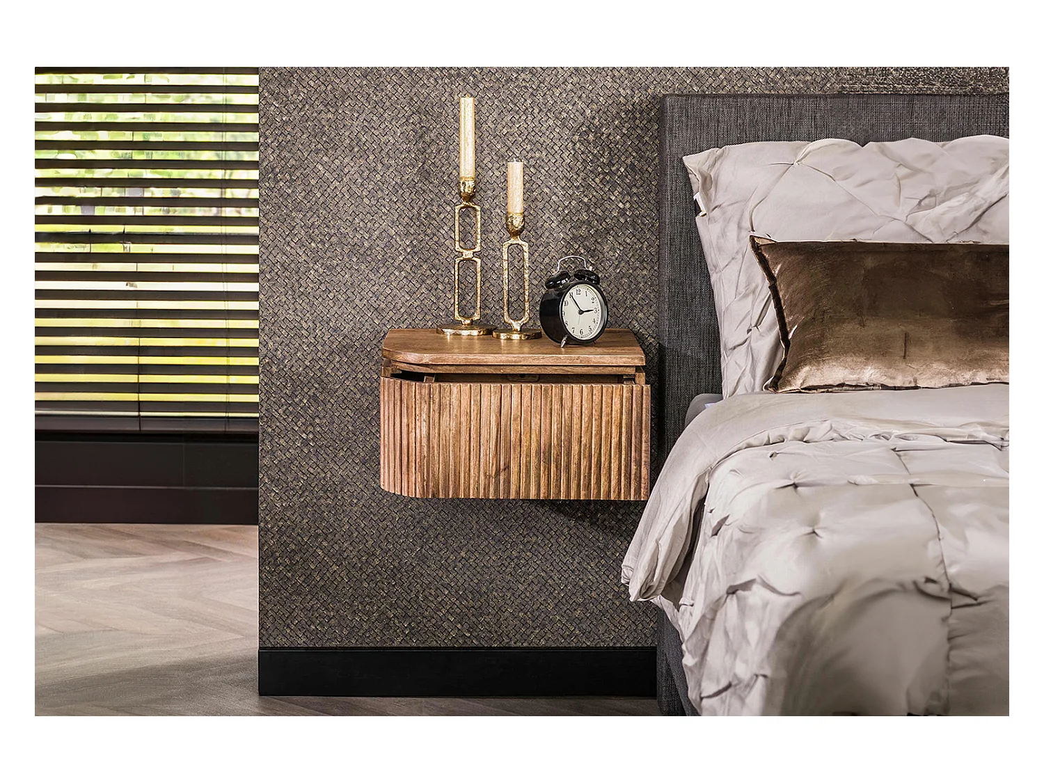 Set Table de nuit - Bois Bois - 35 x 40 cm - HEVE