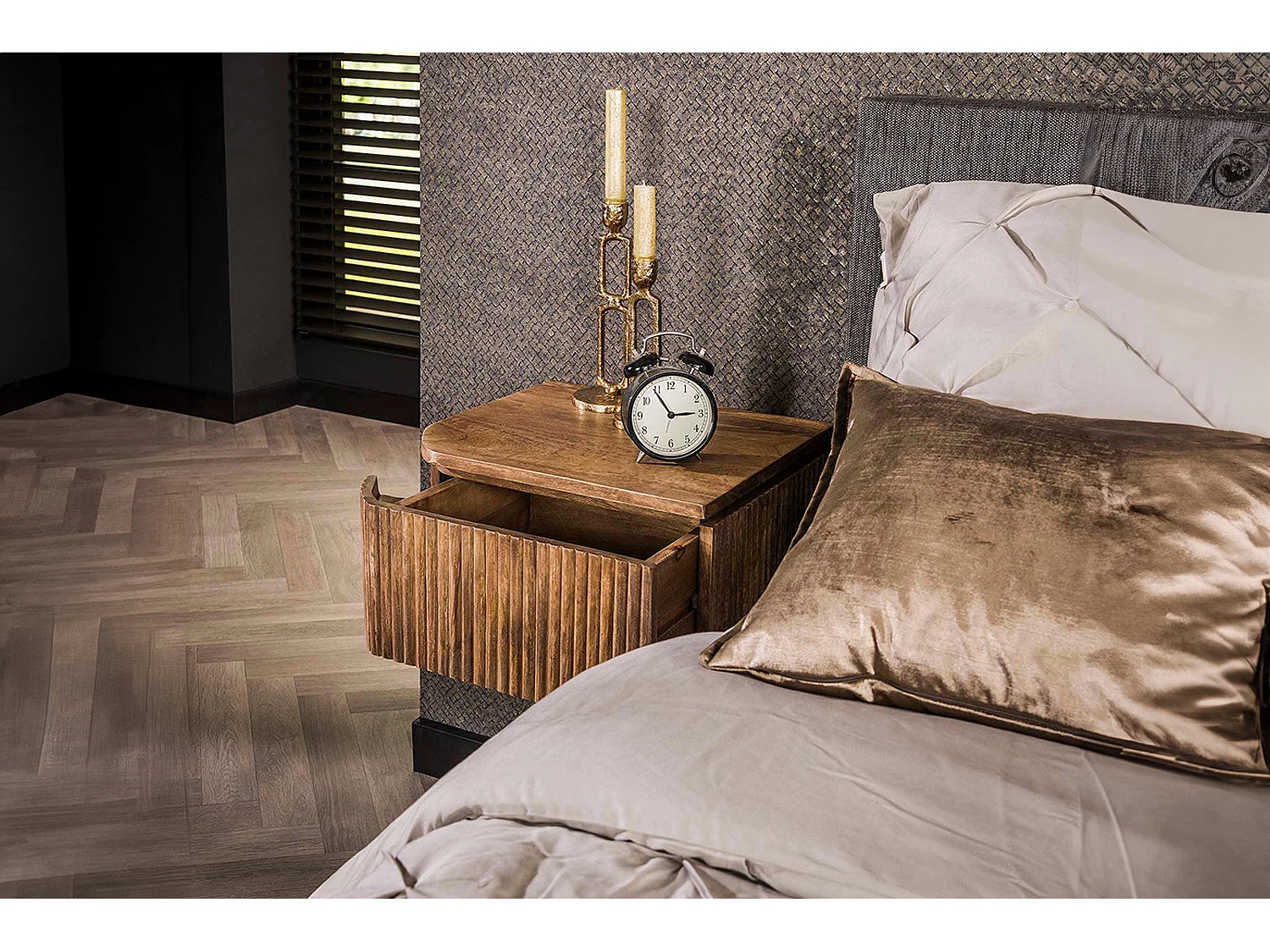 Set Mesilla de noche - Madera Madera - 35 x 40 cm - HEVE