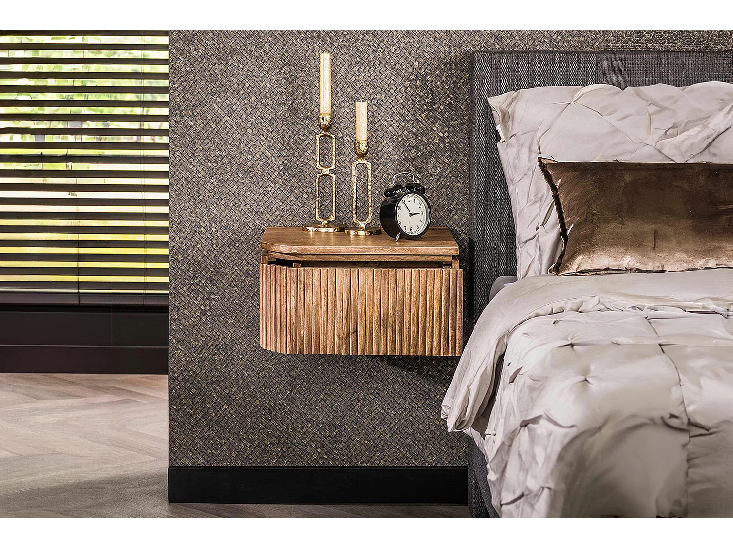 Set Nachttisch - Holz Holz - 35 x 40 cm - HEVE