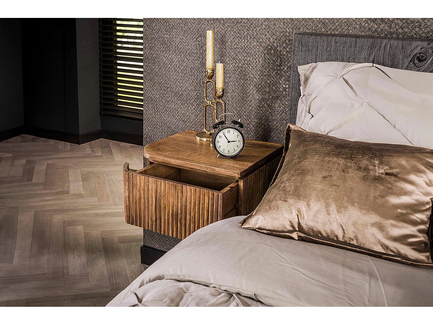 Set Nachttisch - Holz Holz - 35 x 40 cm - HEVE