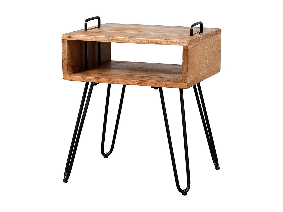 Comodino - Legno Legno - 34 x 40 cm - QARO