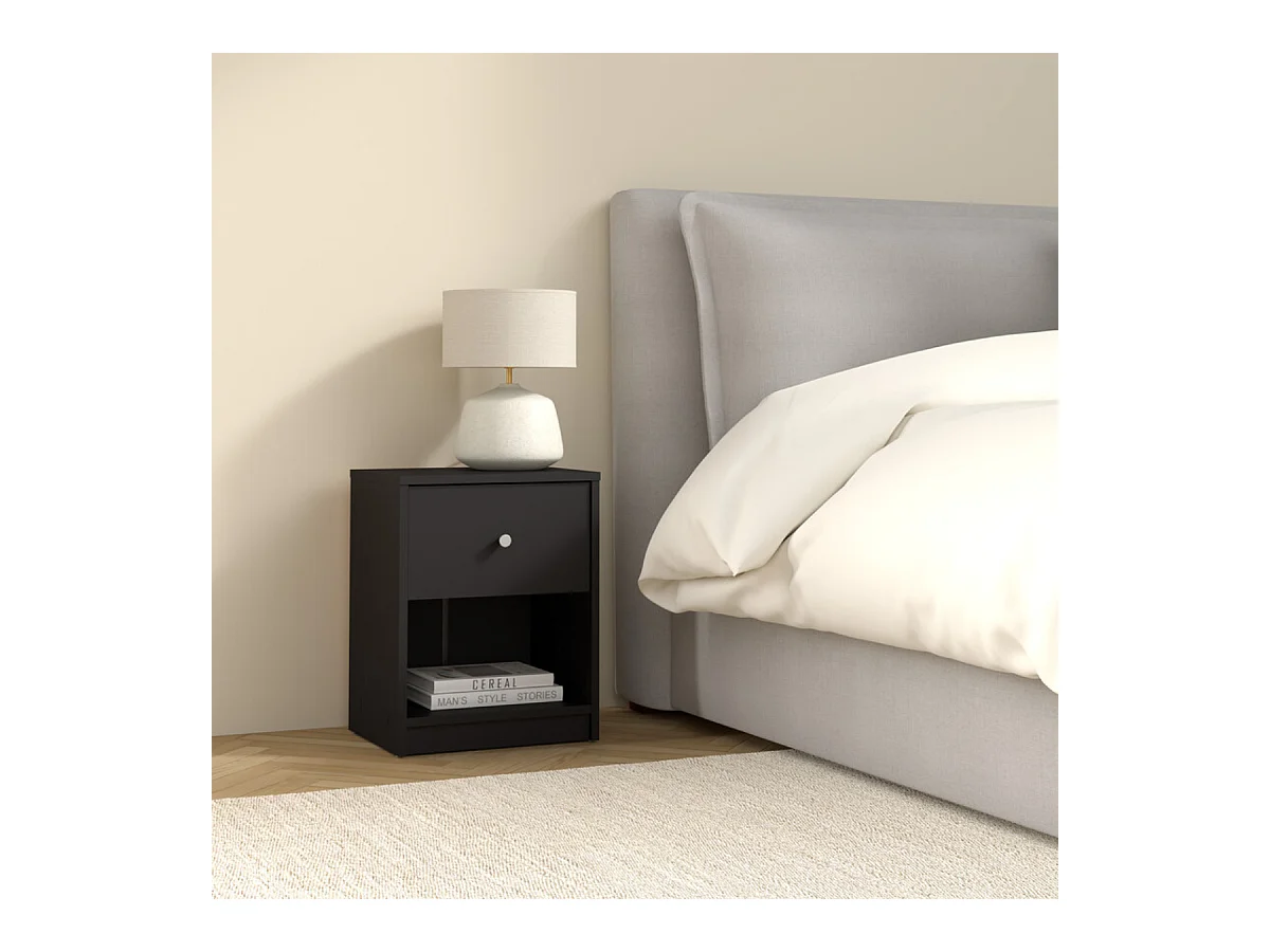 Table de chevet 1 tiroir et 1 niche L37,9 cm - LISE