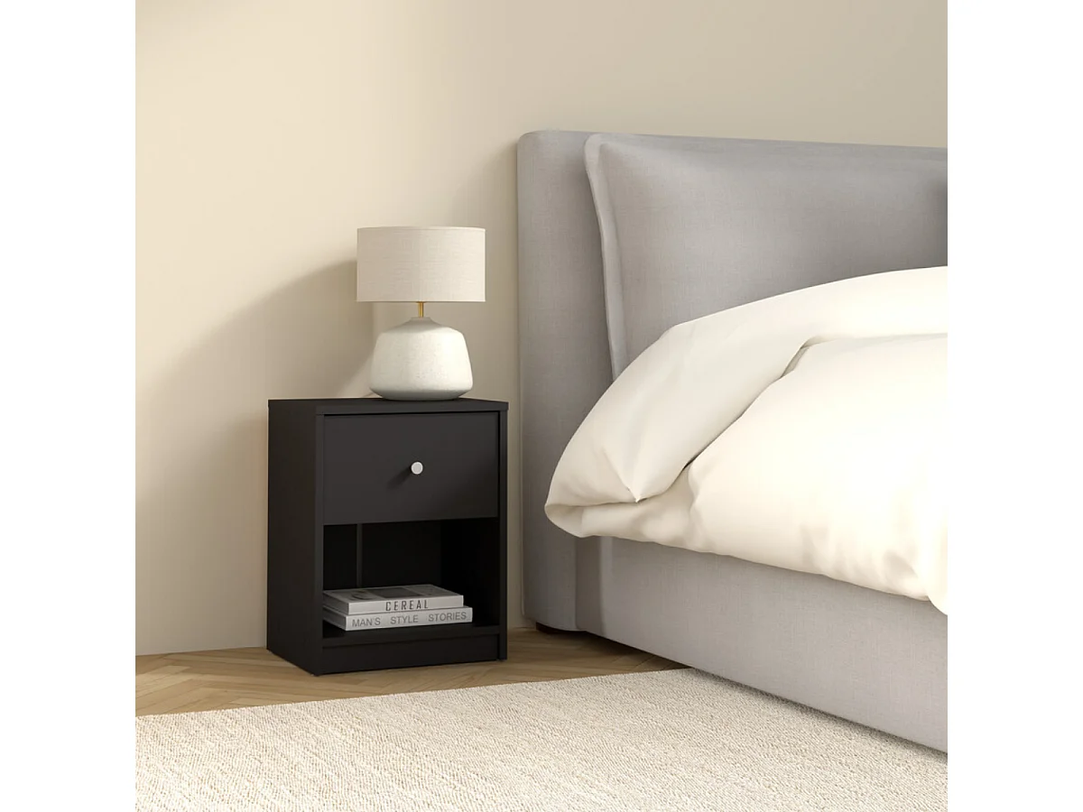 Table de chevet 1 tiroir et 1 niche L37,9 cm - LISE