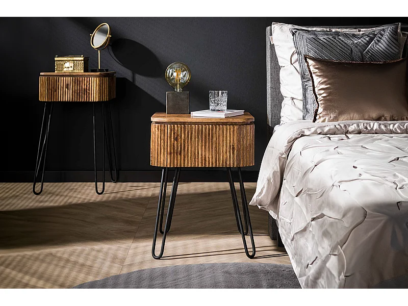 Table de nuit - Bois Bois - 40 x 45 cm - HEVE