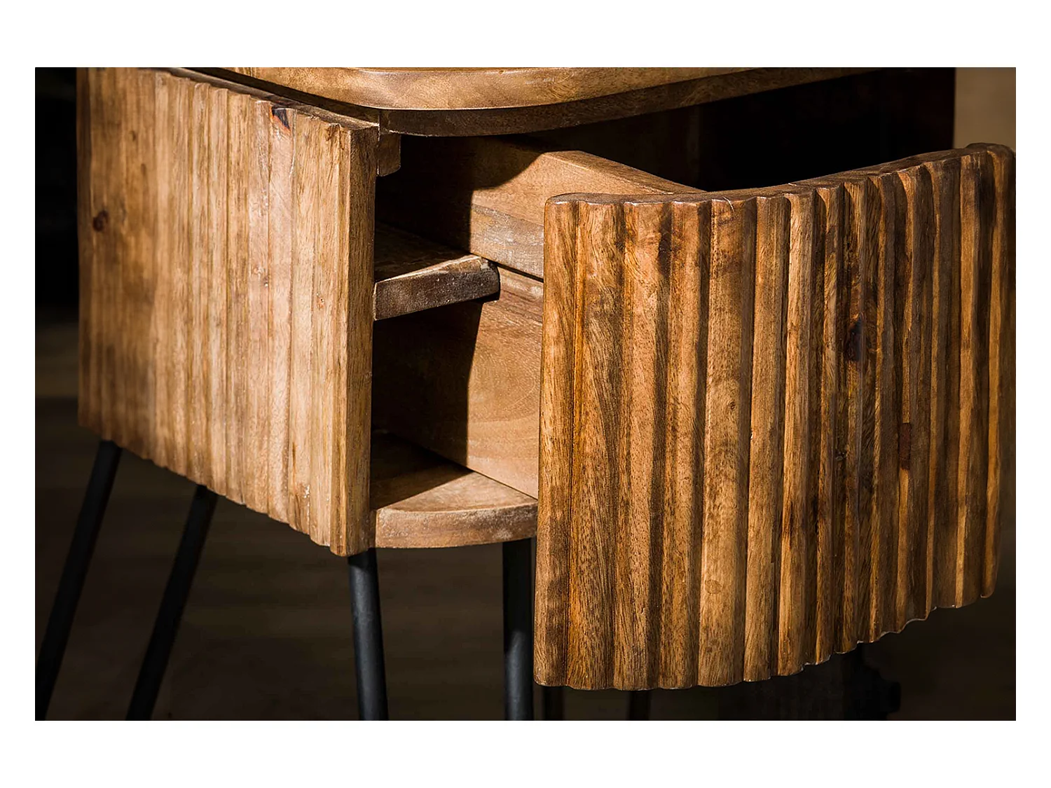 Table de nuit - Bois Bois - 40 x 45 cm - HEVE