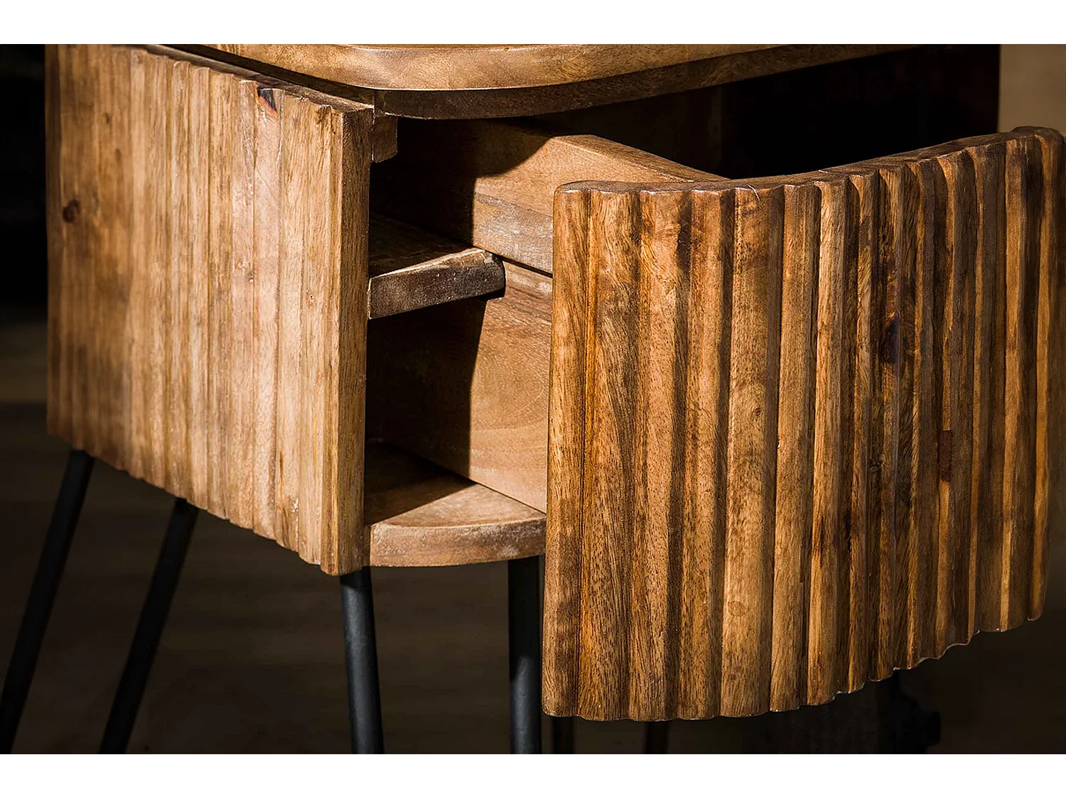 Comodino - Legno Legno - 40 x 45 cm - HEVE