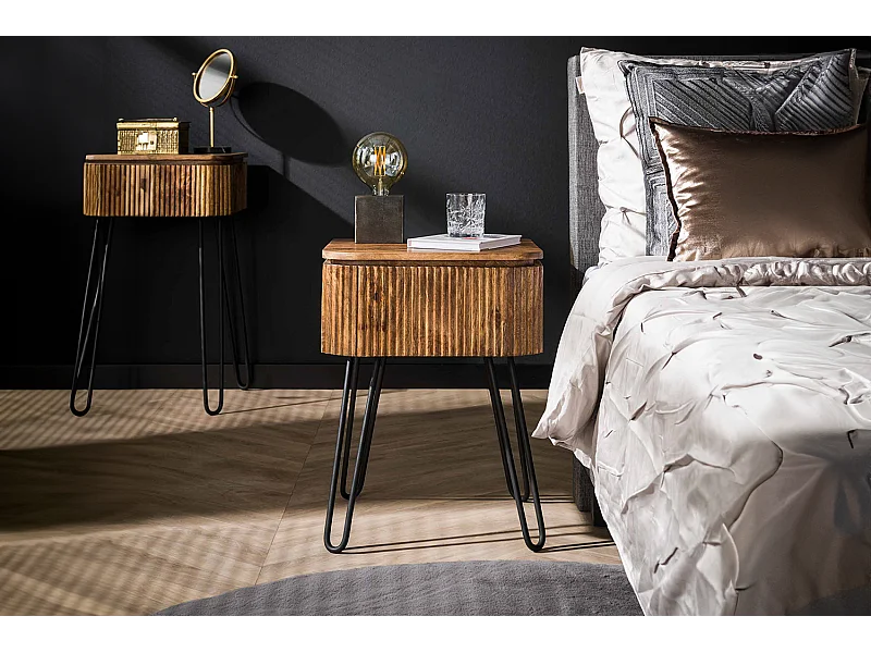 Table de nuit - Bois Bois - 40 x 45 cm - HEVE