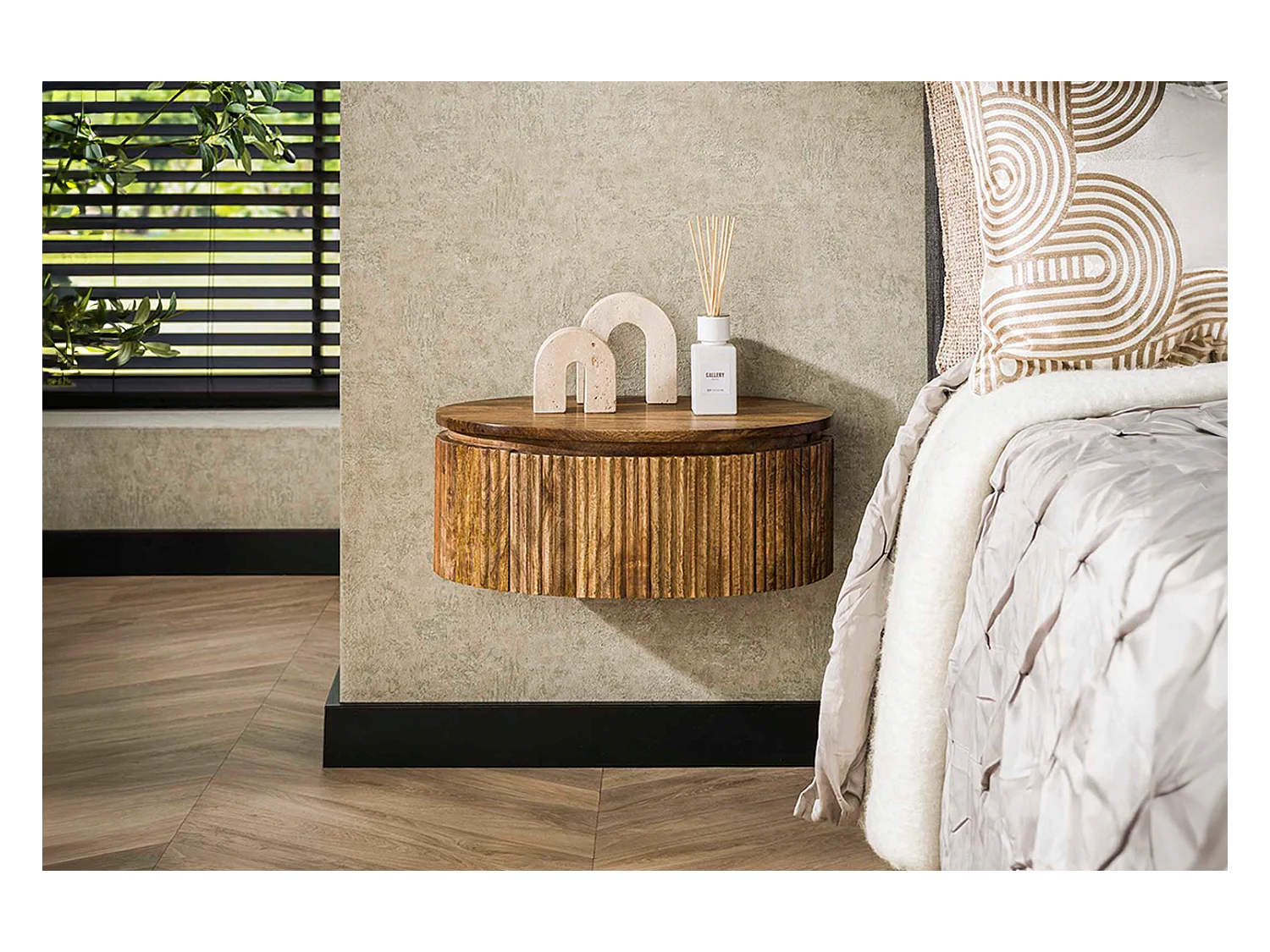 Table de nuit - Bois Bois - 35 x 50 cm - HEVE