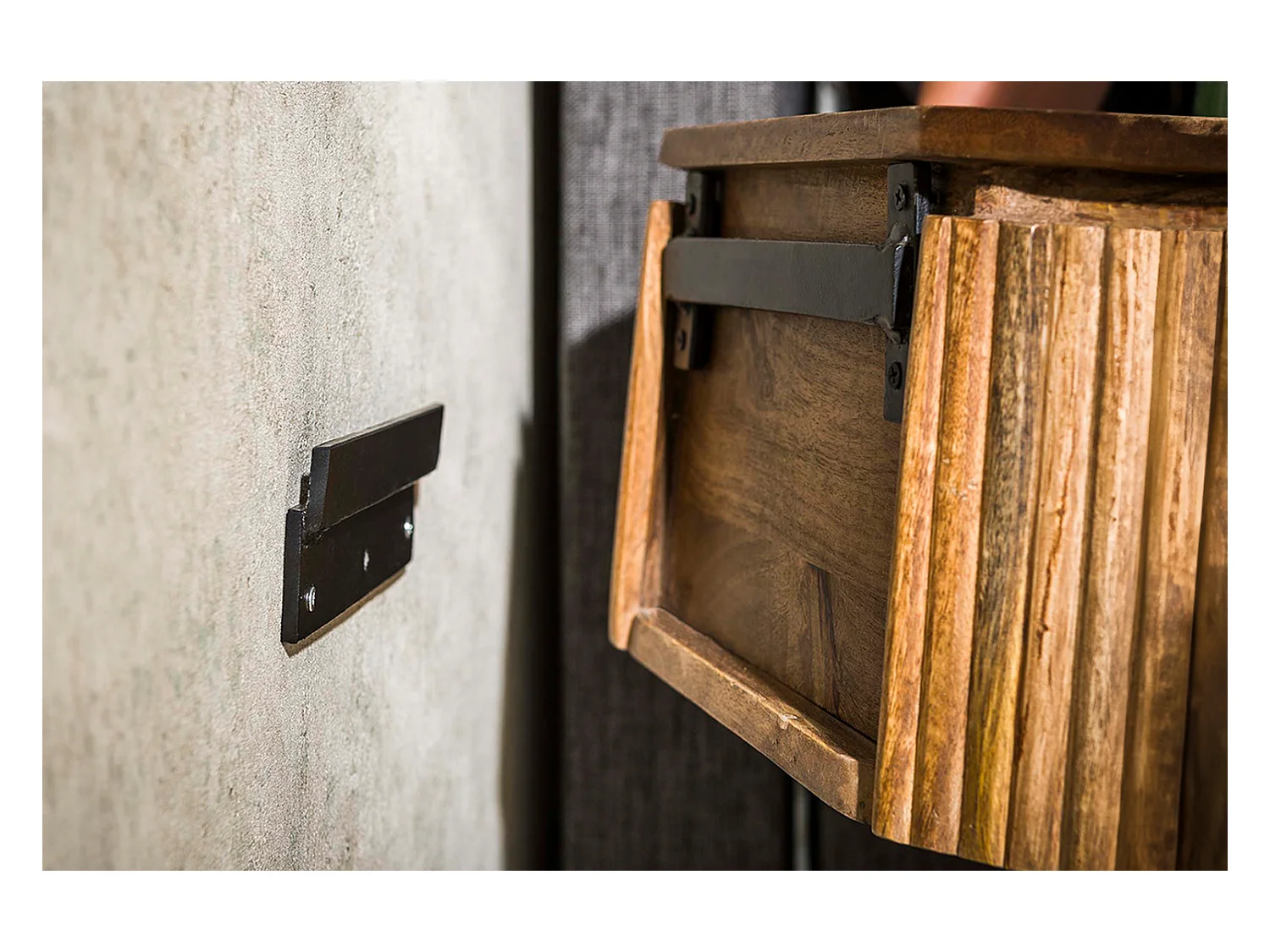 Table de nuit - Bois Bois - 35 x 50 cm - HEVE