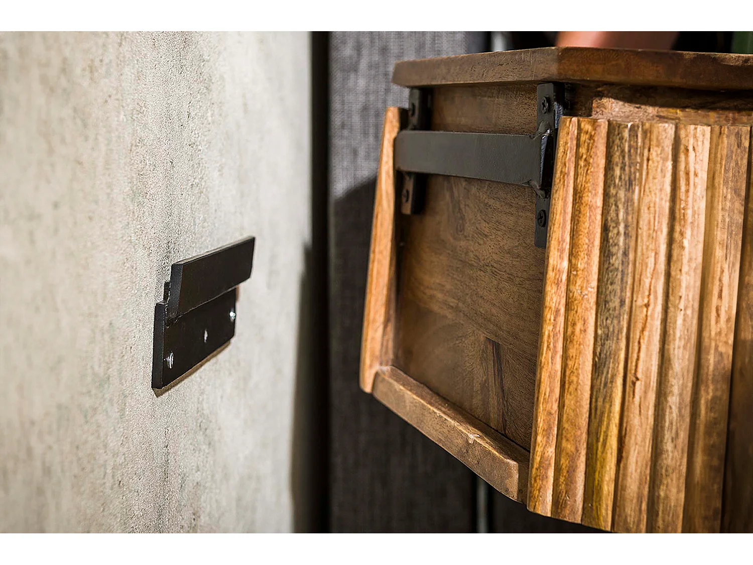 Table de nuit - Bois Bois - 35 x 50 cm - HEVE