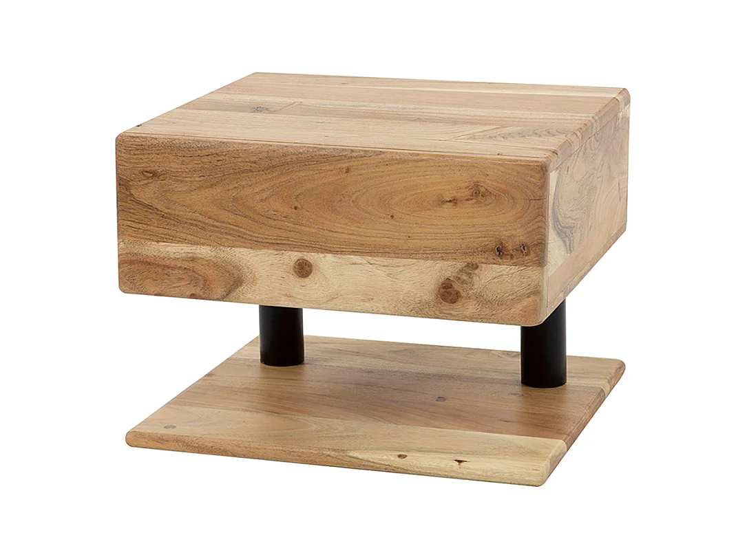 Table de nuit - Bois Bois - 32 x 35 cm - SILVEA