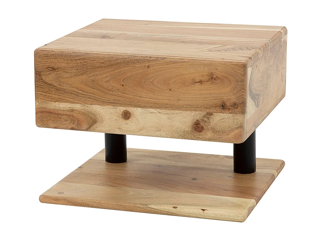 Comodino - Legno Legno - 32 x 35 cm - SILVEA