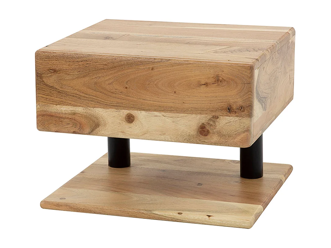 Mesilla de noche - Madera Madera - 32 x 35 cm - SILVEA