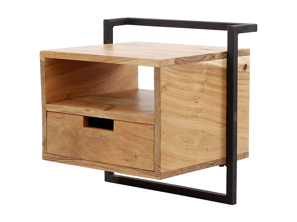 Comodino - Legno Legno - 35 x 44 cm - AIDY