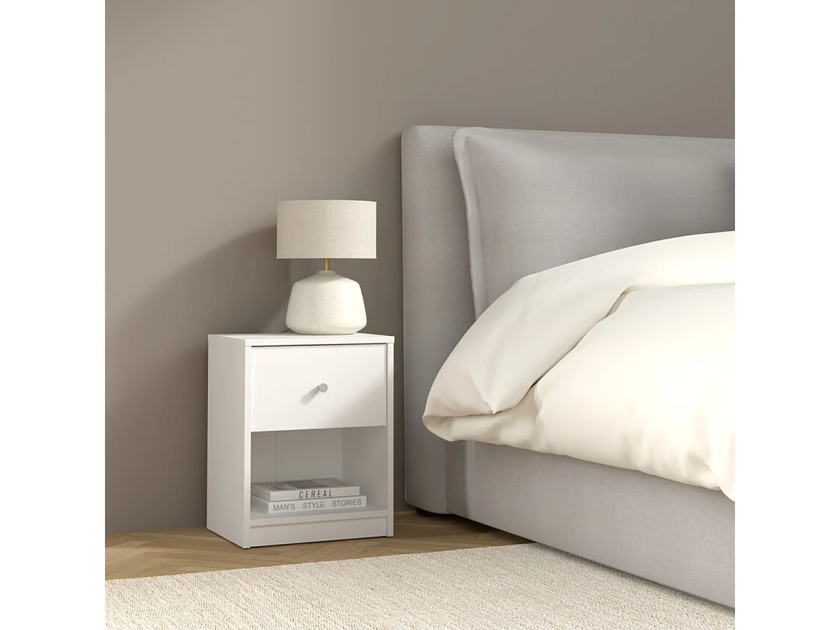 Table de chevet 1 tiroir et 1 niche L37,9 cm - LISE