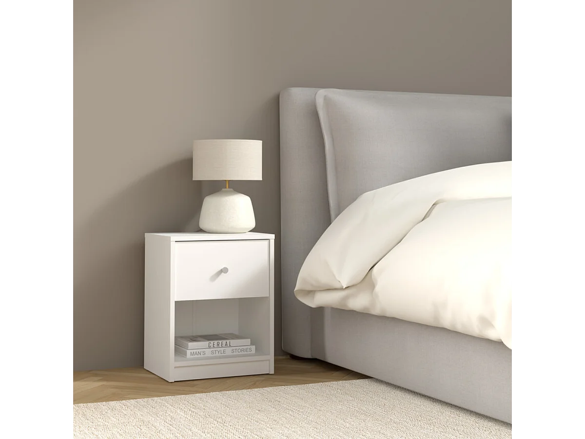 Table de chevet 1 tiroir et 1 niche L37,9 cm - LISE