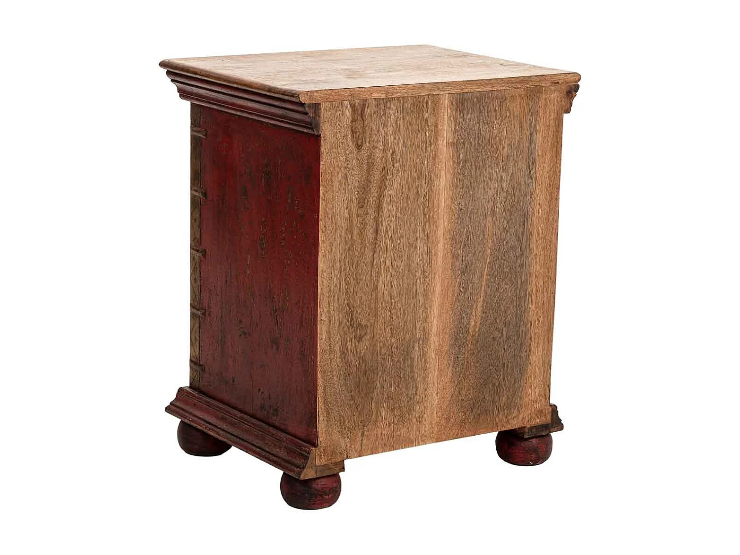 Mesa de cabeceira madeira vermelha 50x40x59