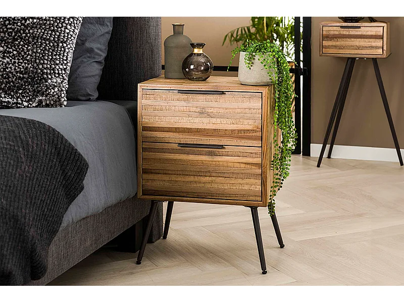 Nachttisch - Holz Holz - 30 x 45 cm - TICAR