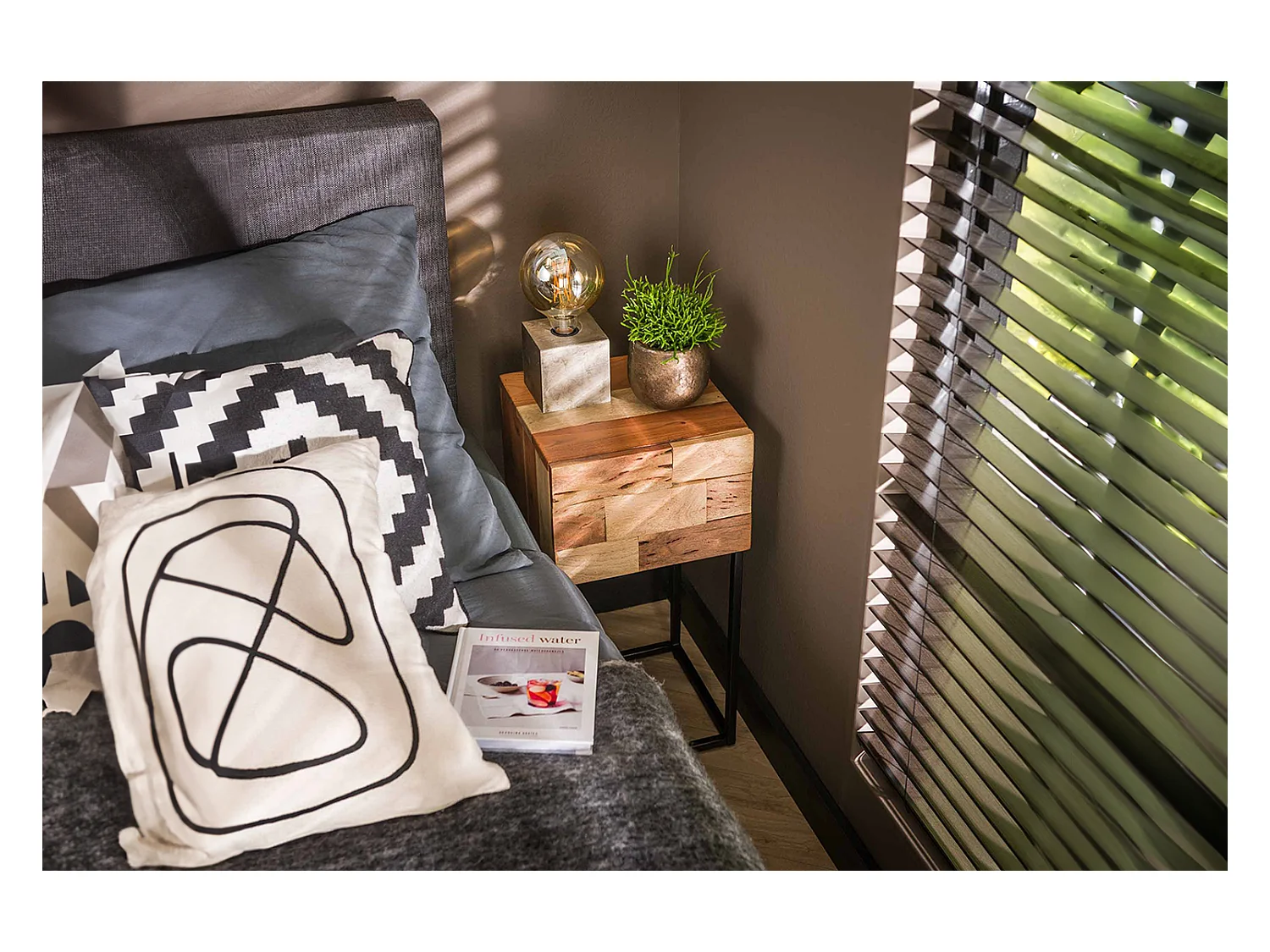 Table de nuit - Bois Bois - 30 x 30 cm - MILLA