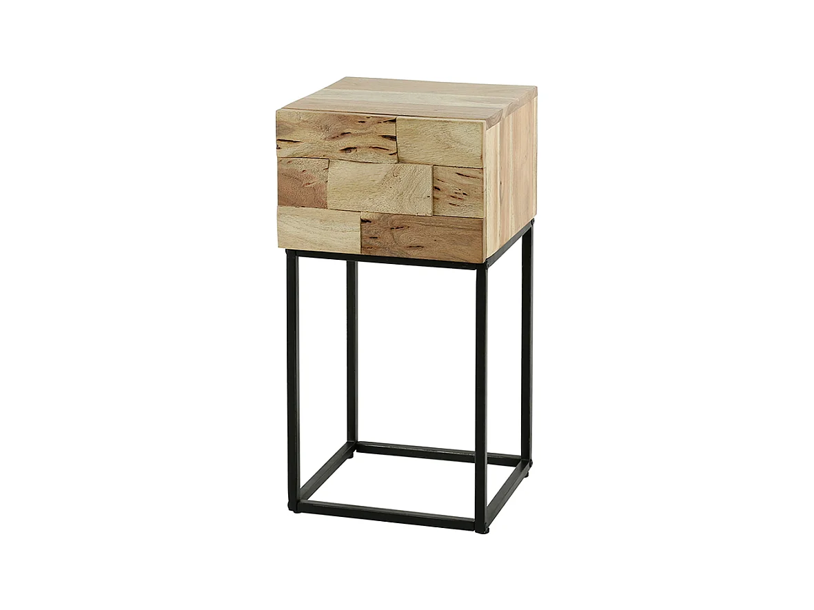 Table de nuit - Bois Bois - 30 x 30 cm - MILLA