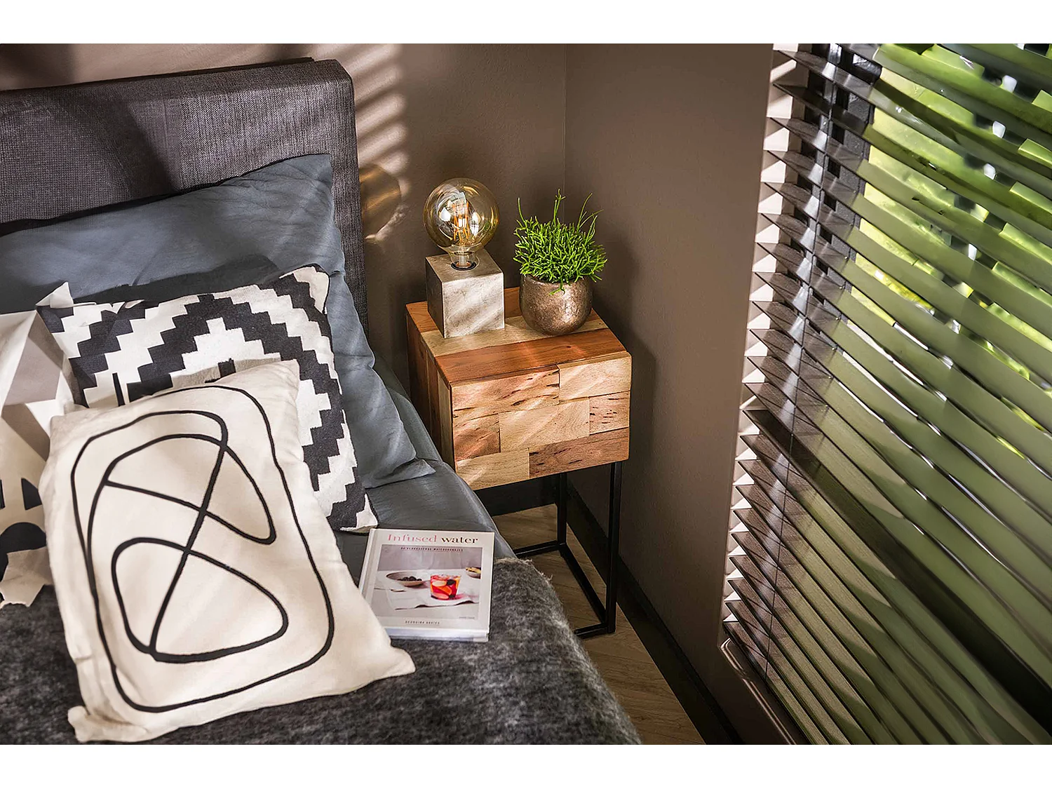 Nachtkastje - Hout Hout - 30 x 30 cm - MILLA