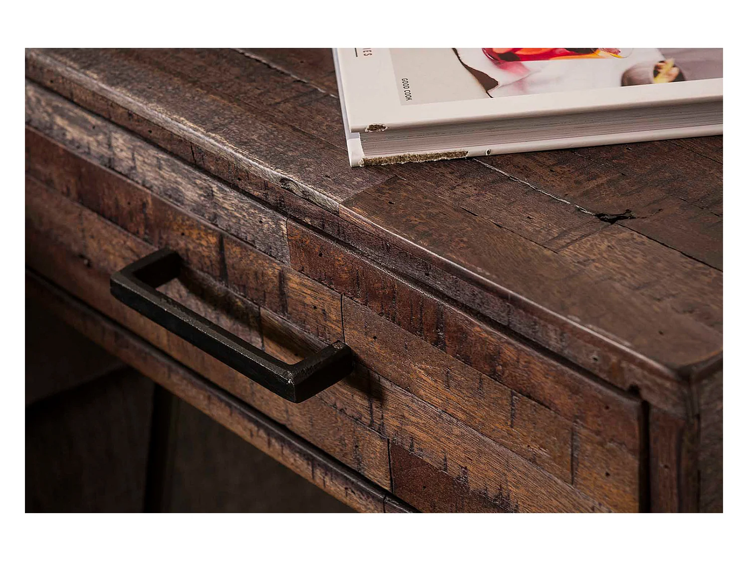 Table de nuit - Gris Bois - 45 x 35 cm - MESA