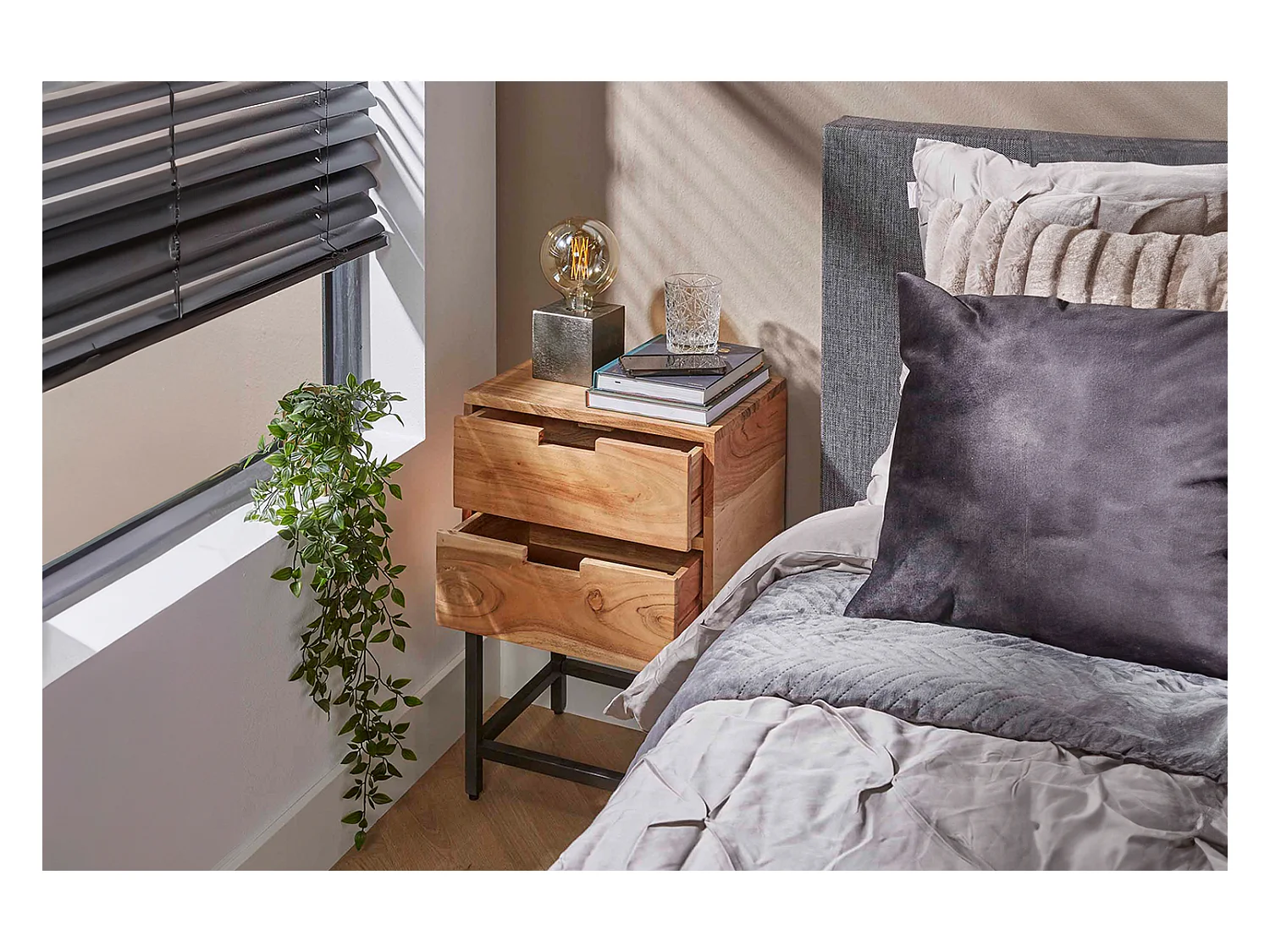 Table de nuit - Bois Bois - 30 x 40 cm - FATY