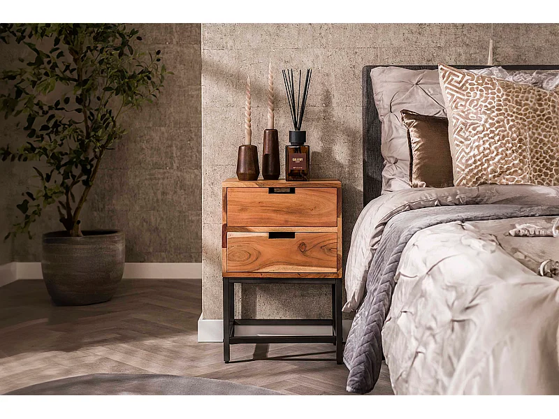 Table de nuit - Bois Bois - 30 x 40 cm - FATY