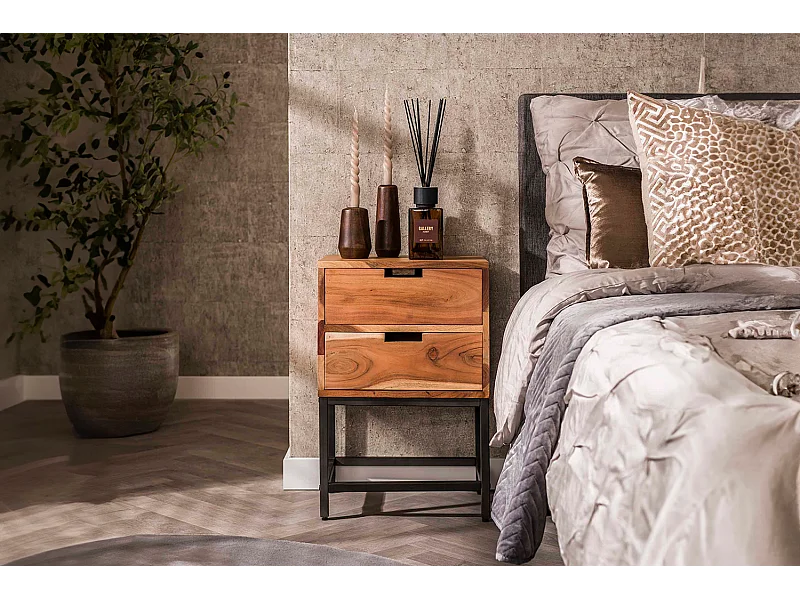 Table de nuit - Bois Bois - 30 x 40 cm - FATY