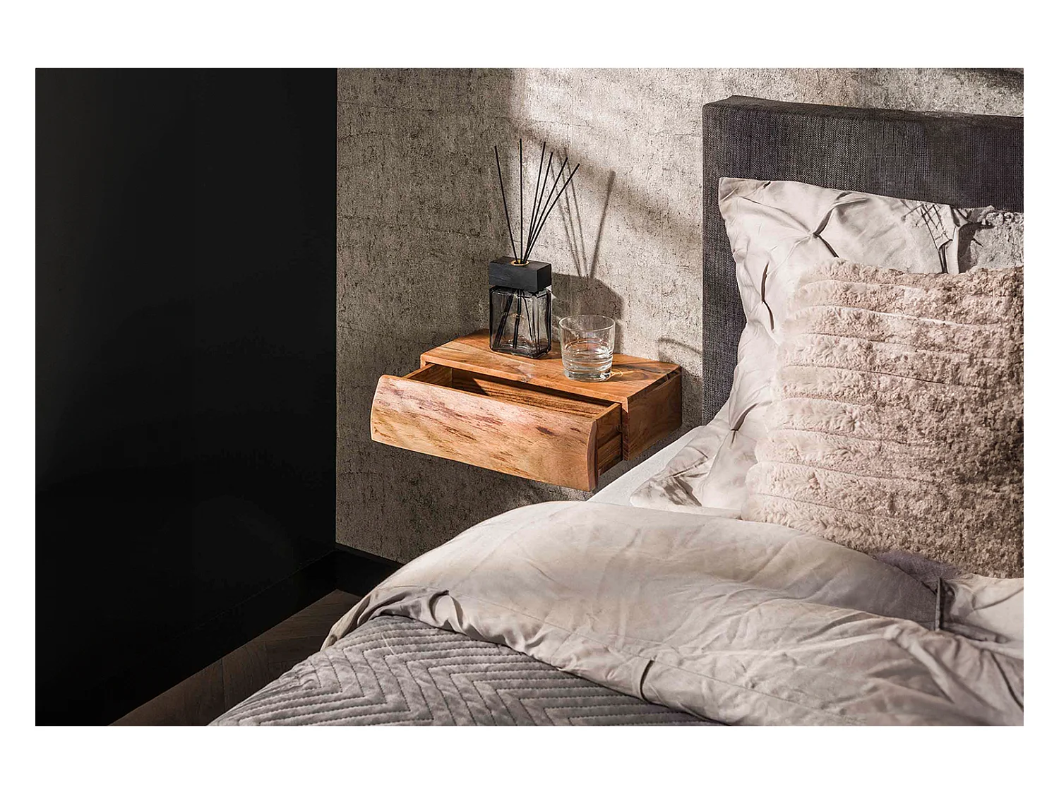 Set Table de nuit - Bois Bois - 20 x 40 cm - SESA