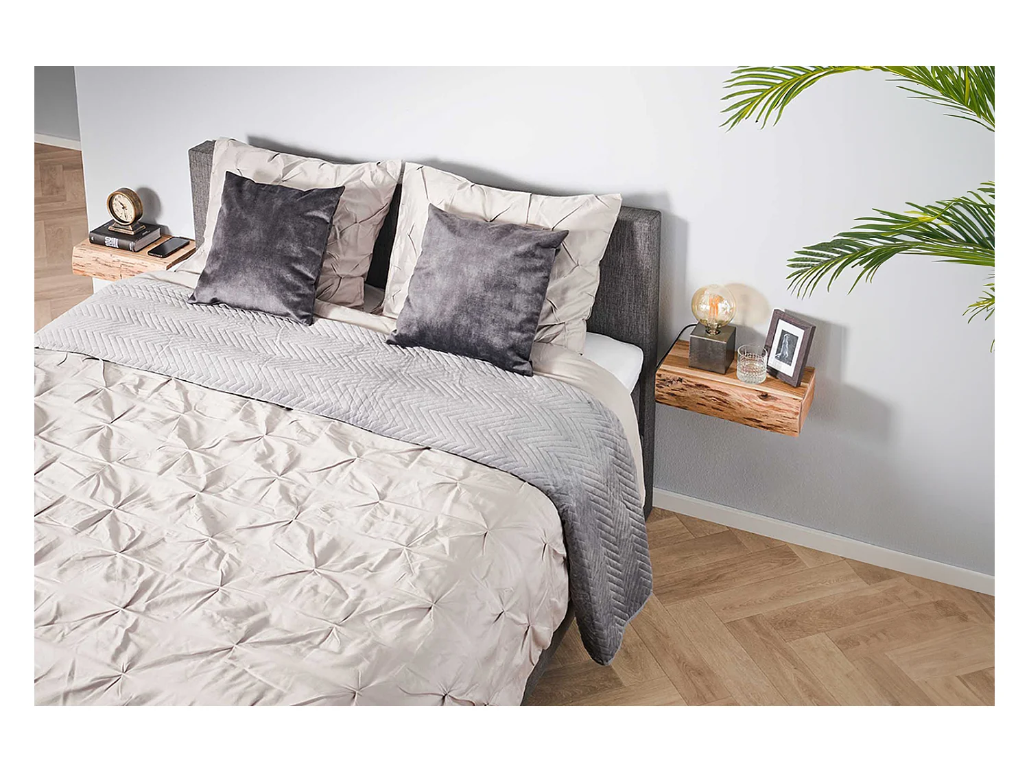 Set Table de nuit - Bois Bois - 20 x 40 cm - SESA