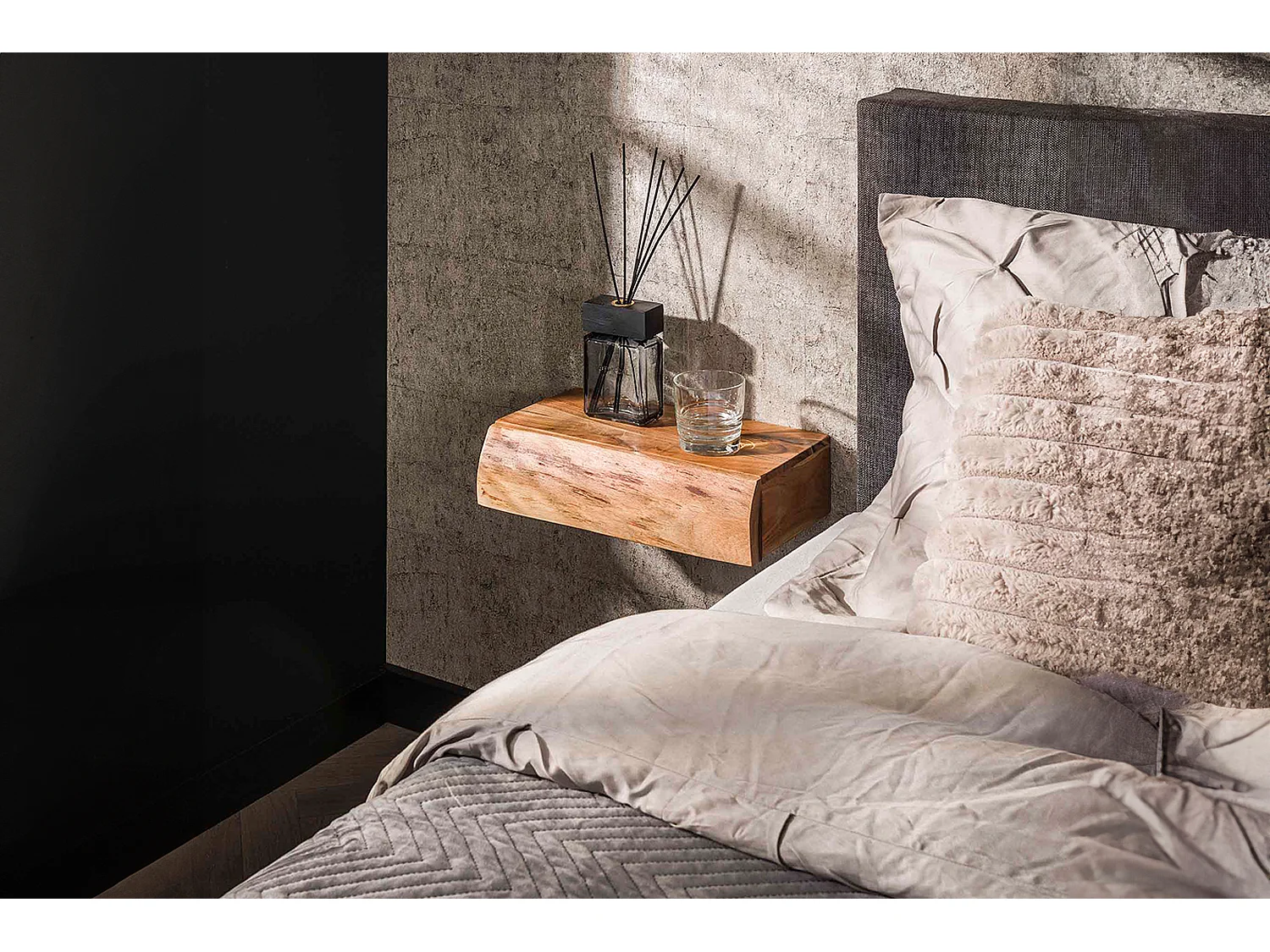 Set Table de nuit - Bois Bois - 20 x 40 cm - SESA