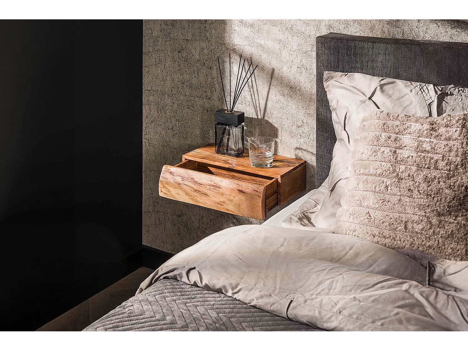 Set Table de nuit - Bois Bois - 20 x 40 cm - SESA